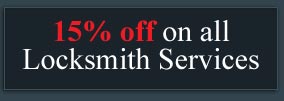 15% off on all locksmith services